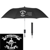 Mudscupper's Black 40" Umbrella with White Skull Logo