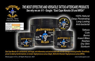 Mudscupper's Tattoo Aftercare Poster 17"  x 11"