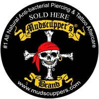 Mudscupper's Window Sticker 6" Round WS-0002-P