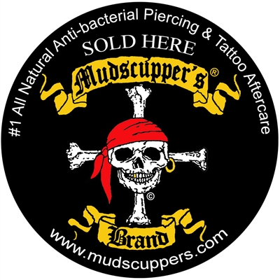 Mudscupper's Window Sticker 6" Round WS-0002-P